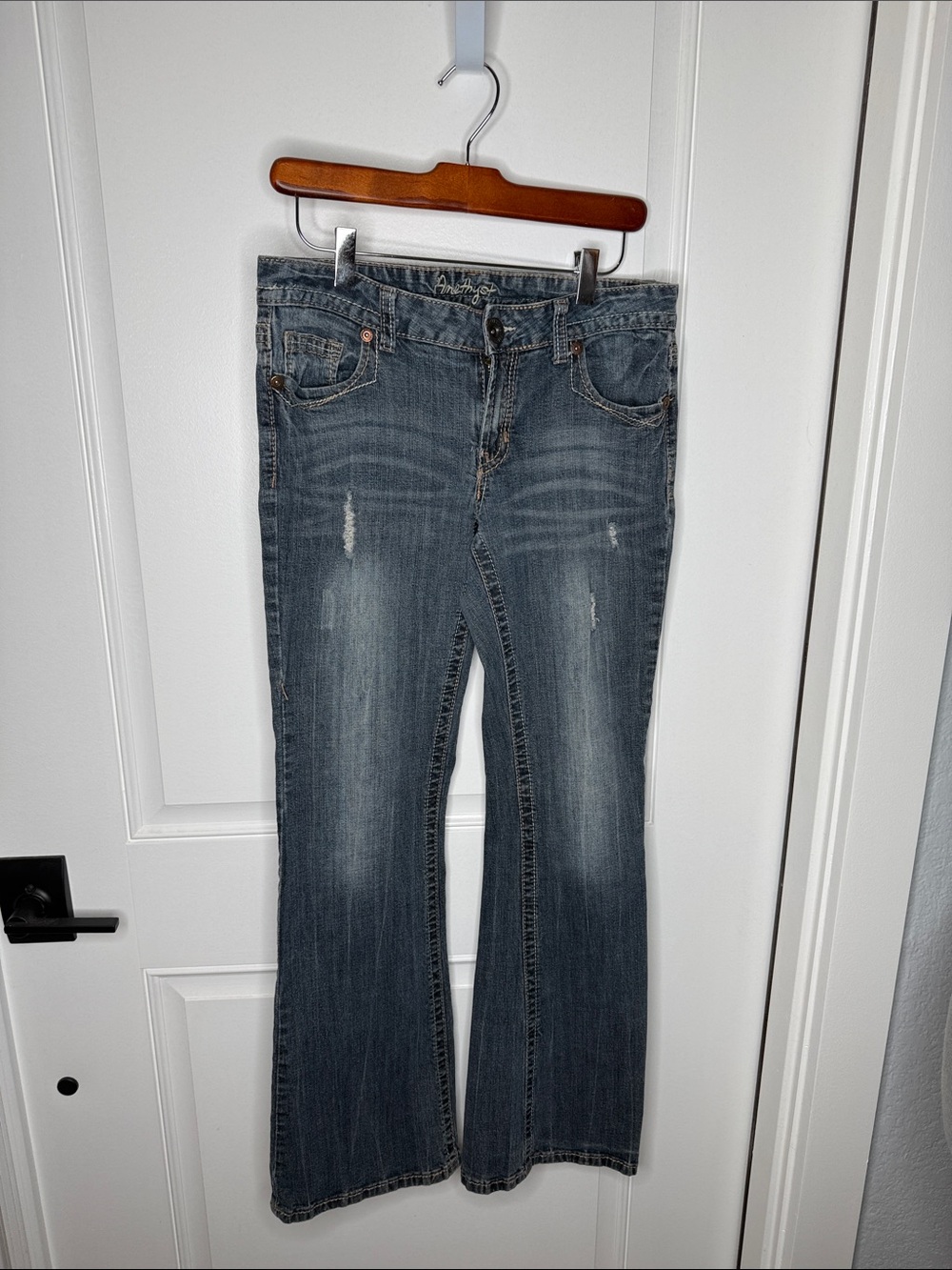Amethyst Jeans Faded Blue Flare Jeans
